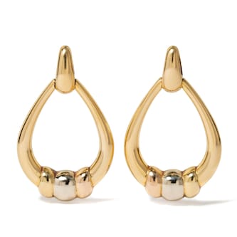 Vintage And Estate Jewelry Vintage 18K Yellow & White Gold Cartier Earrings Vintage And Estate Jewelry Vintage 18K Yellow & White Gold Cartier Earrings