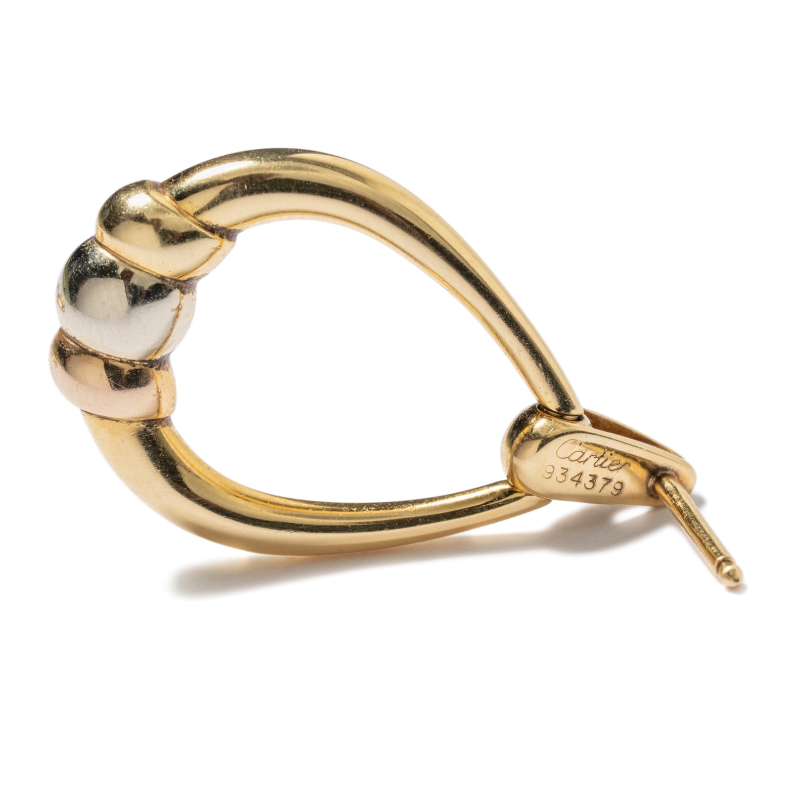 Vintage And Estate Jewelry Vintage 18K Yellow & White Gold Cartier Earrings