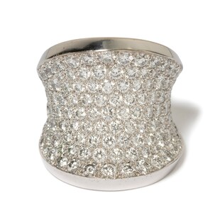 Vintage And Estate Jewelry Pre-Owned 18K White Gold Cartier Diamond Ring - Size 6.5