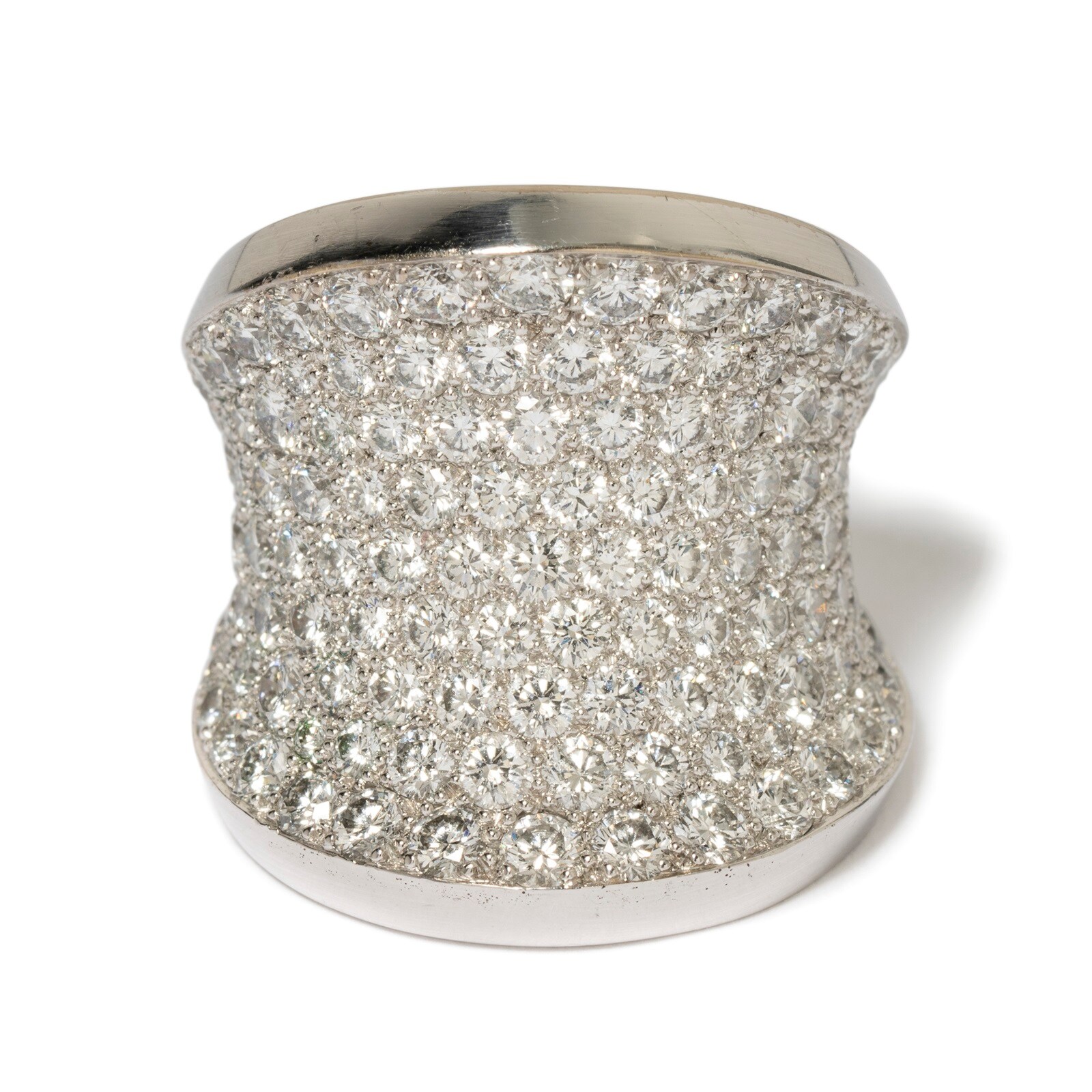 Vintage And Estate Jewelry Pre-Owned 18K White Gold Cartier Diamond Ring - Size 6.5