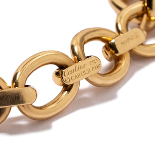 Vintage And Estate Jewelry Vintage 18K Yellow Gold Cartier Necklace