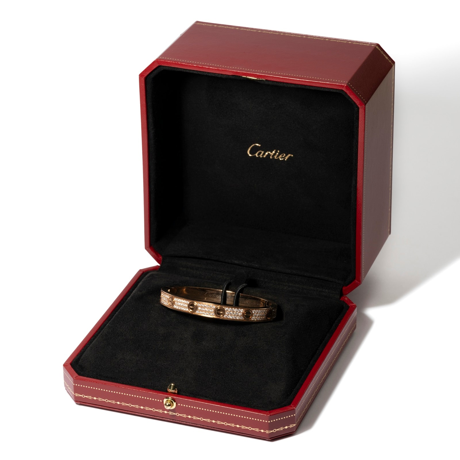 Vintage And Estate Jewelry Contemporary 18K Rose Gold Cartier Diamond Bracelet Vintage And Estate Jewelry Contemporary 18K Rose Gold Cartier Diamond Bracelet