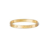 Vintage And Estate Jewelry Contemporary 18K Yellow Gold Cartier Bracelet - Size 5.75