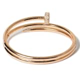 Vintage And Estate Jewelry 18K Rose Gold Cartier Diamond Bracelet - Size 6.25