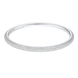 Pre-Owned Cartier 18ct White Gold Cartier Pavé Diamond Bangle