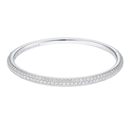21110045 - 18ct White Gold Cartier Pavé Diamond Bangle