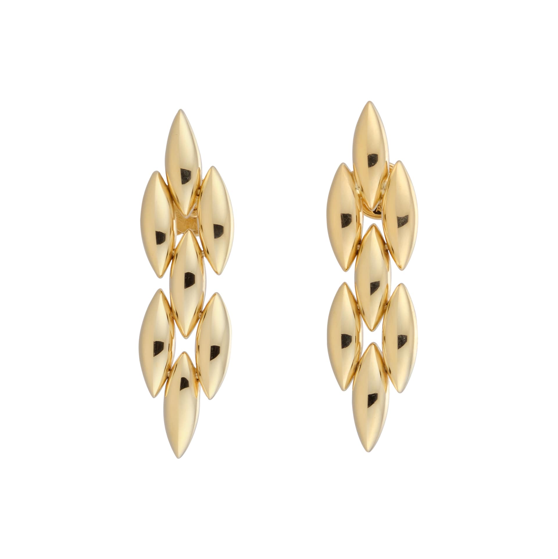 Pre-Owned Cartier 18ct Yellow Gold Cartier "Gentiane" Rice Link Earrings