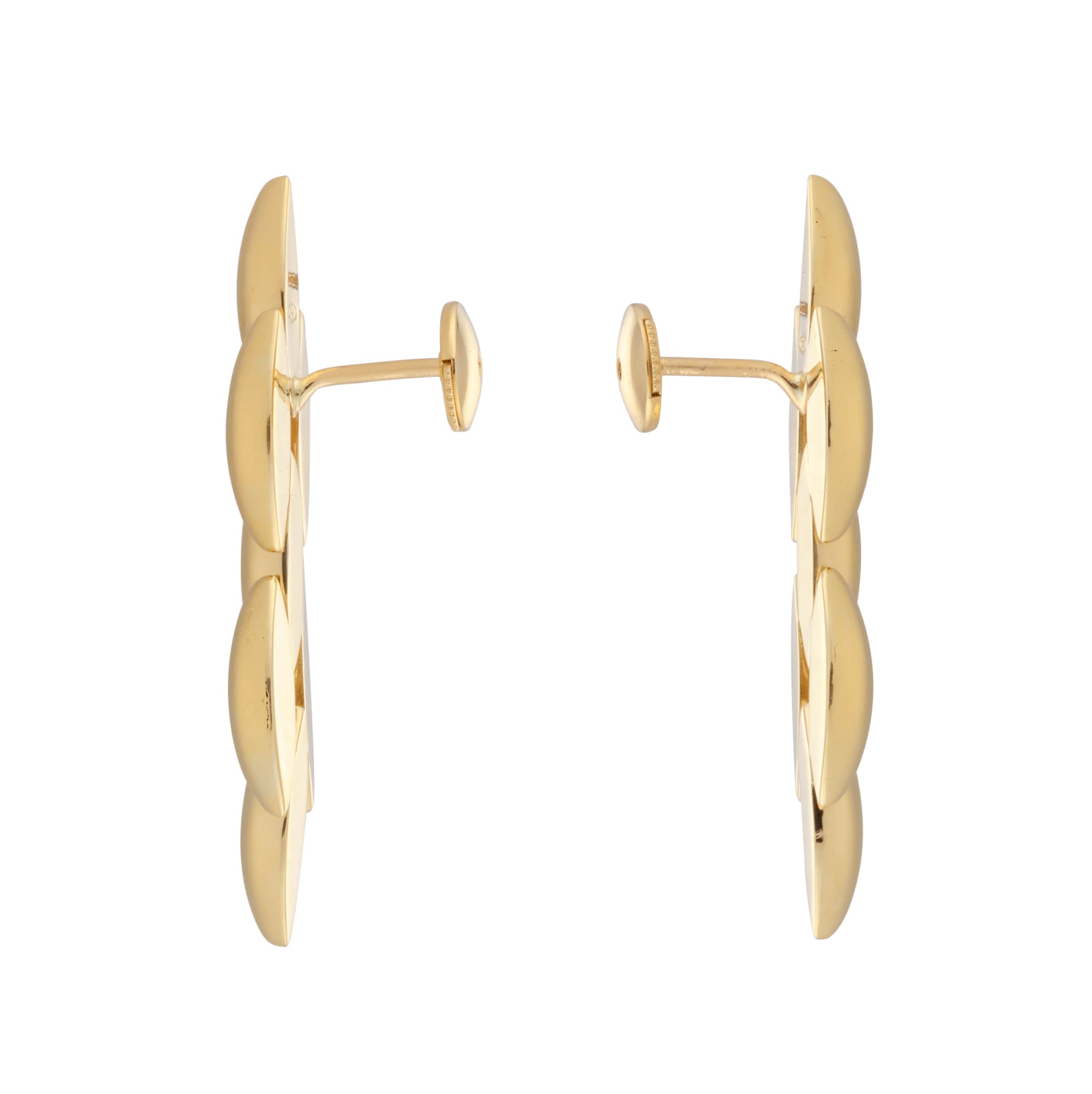 Pre-Owned Cartier 18ct Yellow Gold Cartier "Gentiane" Rice Link Earrings