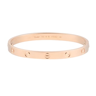 Pre-Owned Cartier Love Bracelet B6047618 - Size 18 Pre-Owned Cartier Love Bracelet B6047618 - Size 18