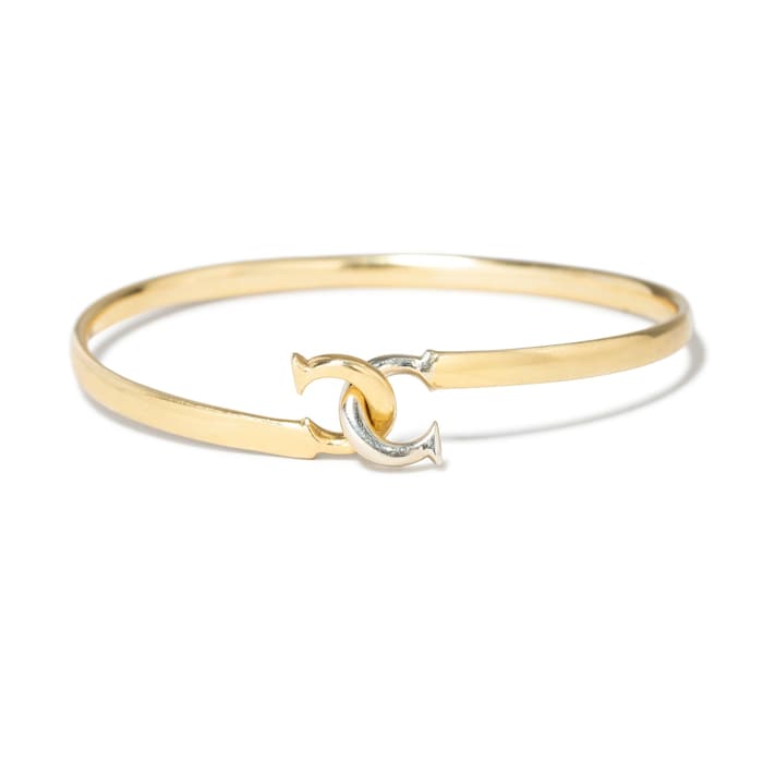 Vintage And Estate Jewelry Vintage 18K Yellow Gold Cartier Interlocking Bracelet