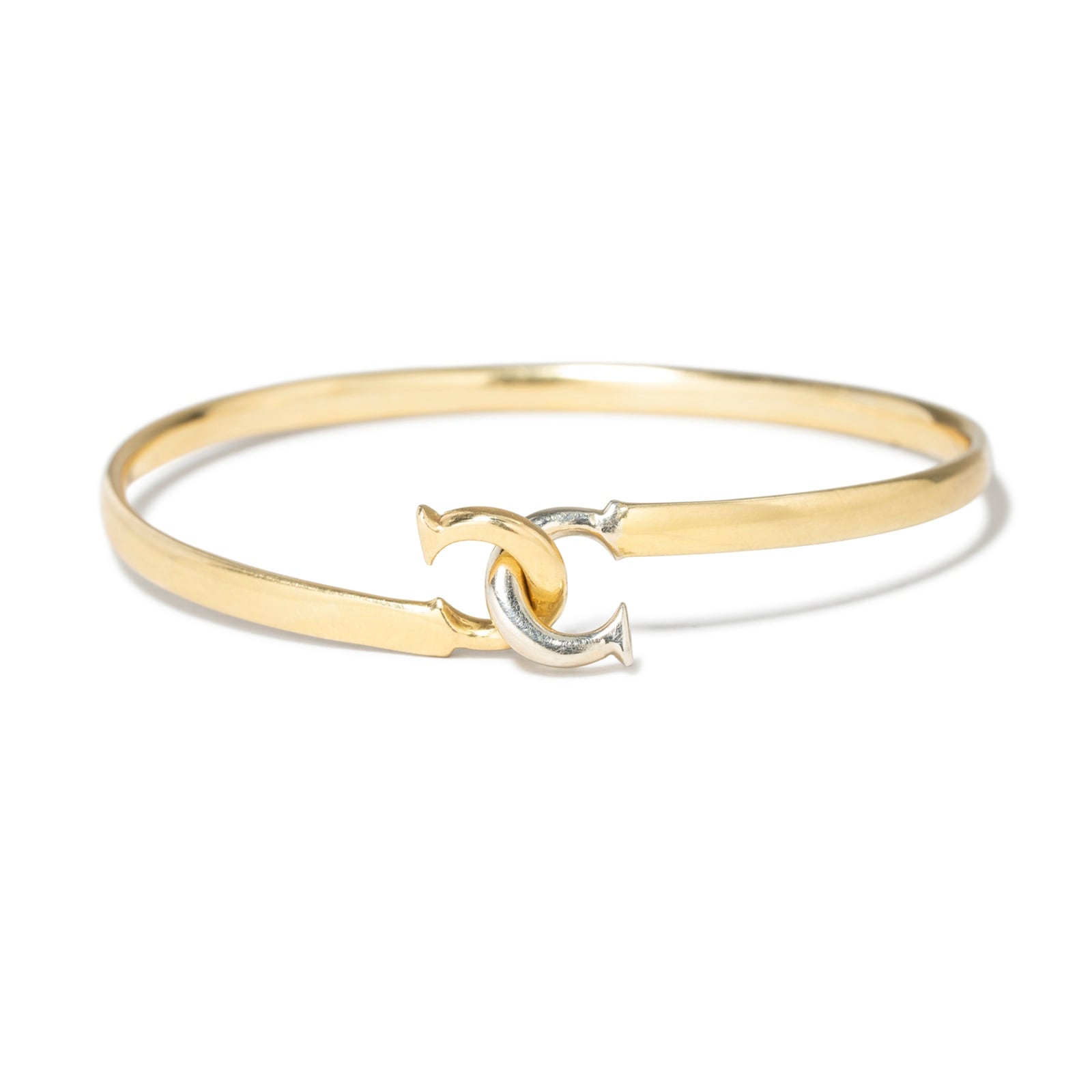 Vintage And Estate Jewelry Vintage 18K Yellow Gold Cartier Interlocking Bracelet