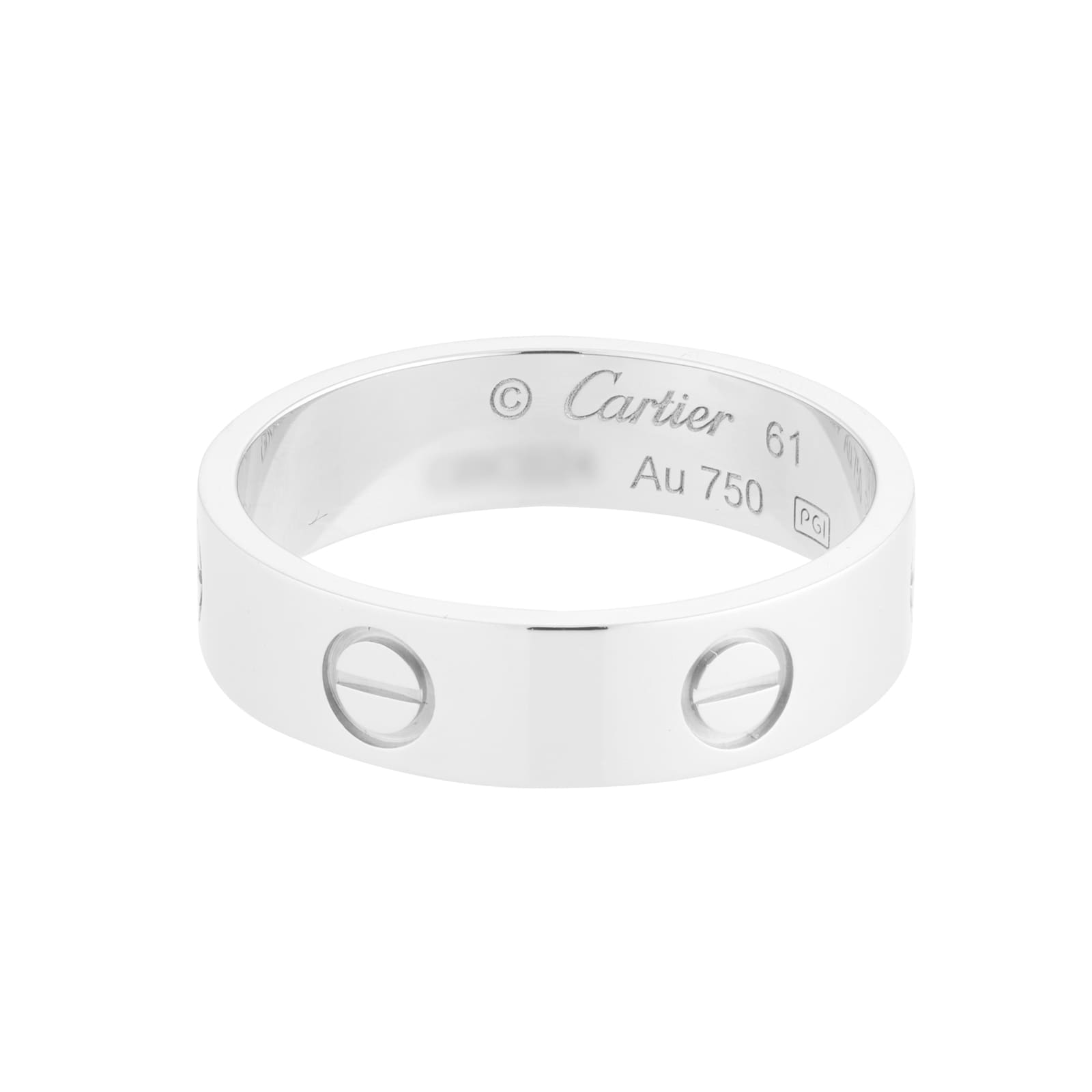 Pre-Owned Cartier 18ct White Gold Ring - Ring Size 9.5 Pre-Owned Cartier 18ct White Gold Ring - Ring Size 9.5