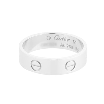 Pre-Owned Cartier 18ct White Gold Ring - Ring Size 9.5 Pre-Owned Cartier 18ct White Gold Ring - Ring Size 9.5