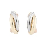 Pre-Owned Cartier 18ct Tri-Gold Trinity De Earrings