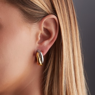 Pre-Owned Cartier 18ct Tri-Gold Trinity De Earrings Pre-Owned Cartier 18ct Tri-Gold Trinity De Earrings