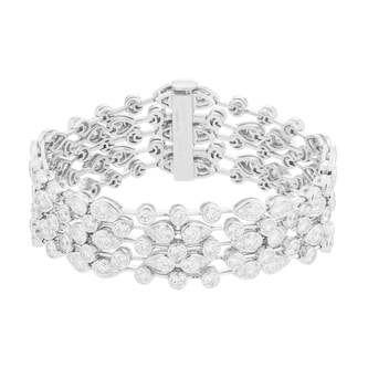Pre-Owned Cartier Platinum 13 Carat Diamonds Bracelet - Size 6.5 Pre-Owned Cartier Platinum 13 Carat Diamonds Bracelet - Size 6.5