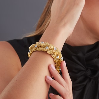 Pre-Owned Cartier 18ct Yellow Gold 3.70ct Vintage Bracelet - Size 7 Pre-Owned Cartier 18ct Yellow Gold 3.70ct Vintage Bracelet - Size 7