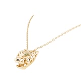 Pre-Owned Cartier 18ct Yellow Gold Multi Colour Stone Pear Tsavorite Panthere De Necklace - 22in
