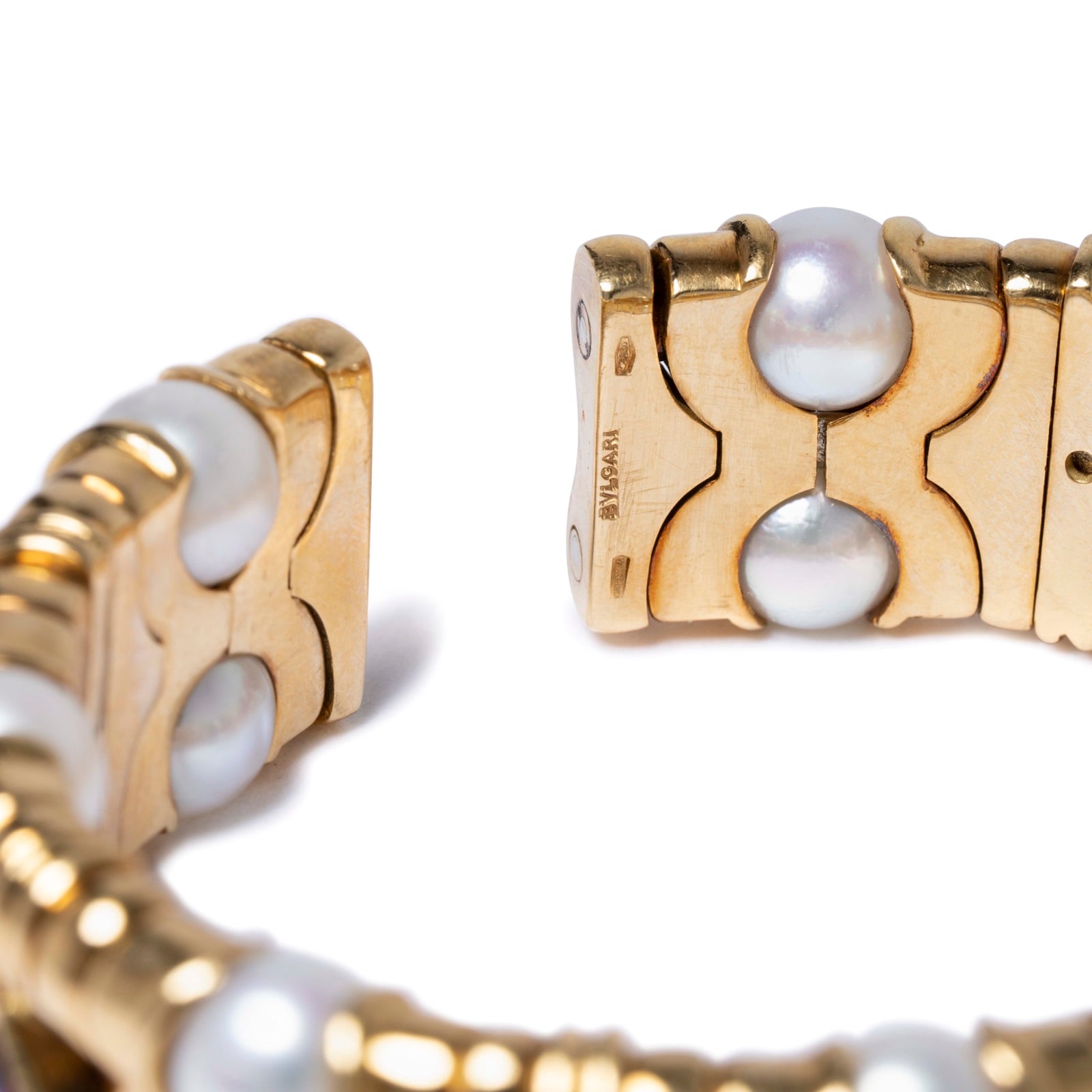 Vintage And Estate Jewelry Vintage 18K Yellow Gold Bulgari Multi-Color Stone Bracelet