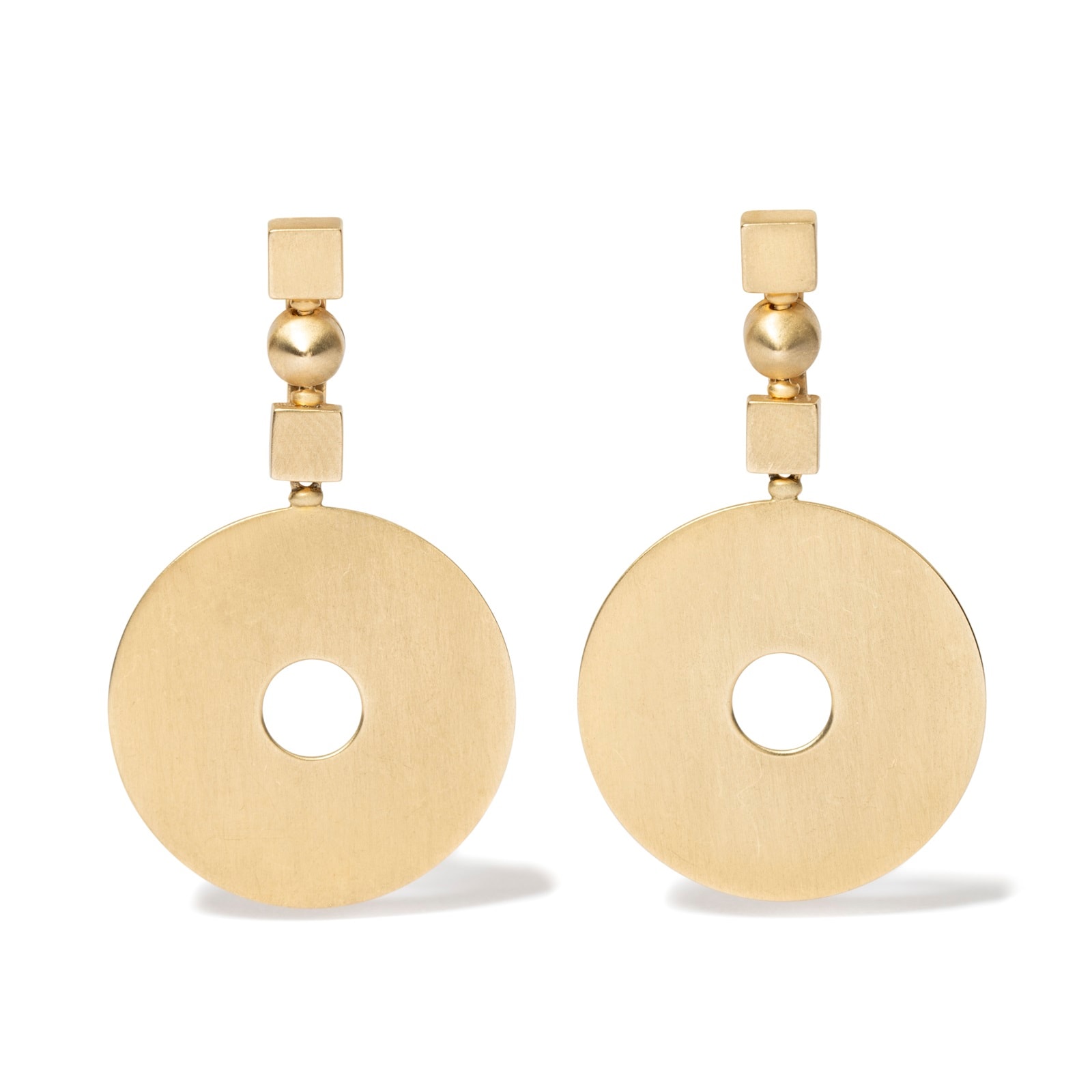 Vintage And Estate Jewelry Elegant 18K Yellow Gold Bulgari Contemporary Earrings