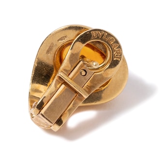 Vintage And Estate Jewelry Gorgeous 18K Yellow Gold Bulgari Citrine Vintage Earrings