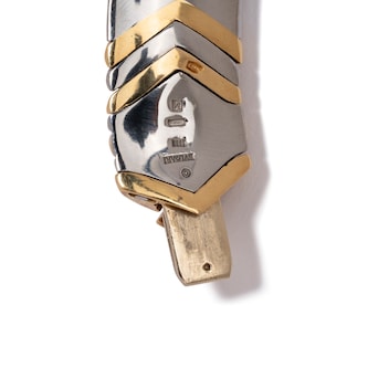 Vintage And Estate Jewelry 18K Yellow Gold and Steel Bulgari Vintage Necklace Vintage And Estate Jewelry 18K Yellow Gold and Steel Bulgari Vintage Necklace