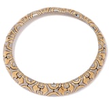 Vintage And Estate Jewelry 18K Yellow Gold and Steel Bulgari Vintage Necklace