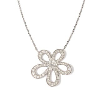 Vintage And Estate Jewelry Contemporary 18K White Gold Van Cleef & Arpels Diamond Necklace