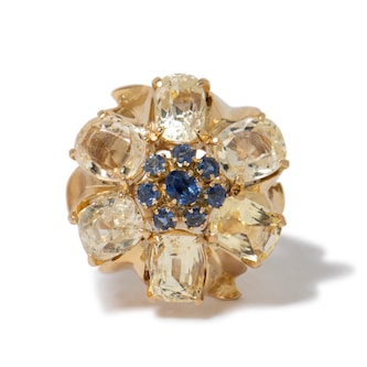 Vintage And Estate Jewelry Vintage 18K Yellow Gold Van Cleef & Arpels Sapphire Ring - Size 6.5 Vintage And Estate Jewelry Vintage 18K Yellow Gold Van Cleef & Arpels Sapphire Ring - Size 6.5