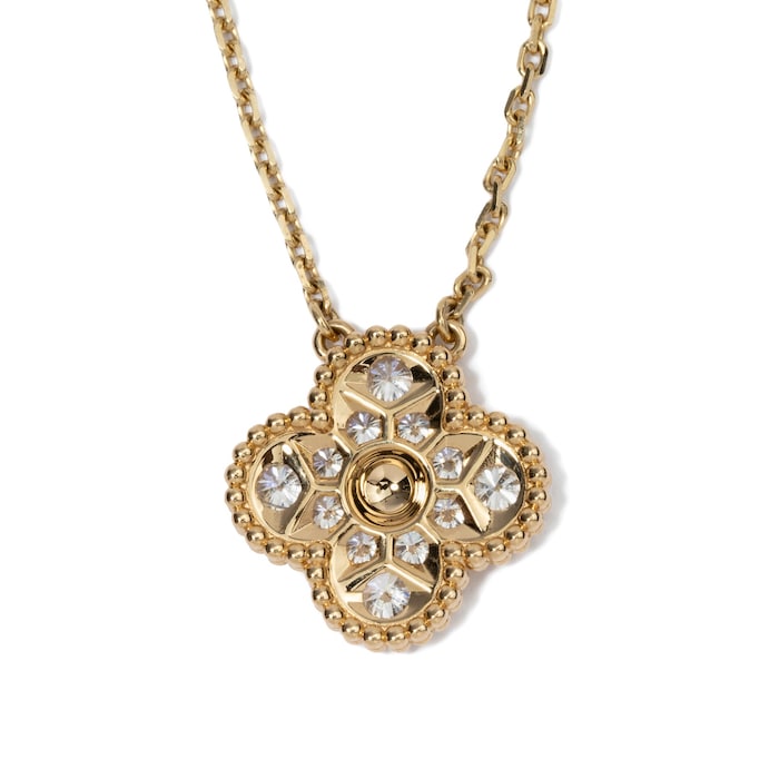 Vintage And Estate Jewelry Contemporary 18K Yellow Gold Van Cleef & Arpels Diamond Necklace