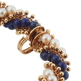 Pre-Owned Van Cleef & Arpels 18ct Yellow Gold Multi Colour Bracelet - Size 7.5
