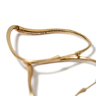 Vintage And Estate Jewelry Pre-Owned 18K Yellow Gold Tiffany & Co Elsa Peretti Earrings