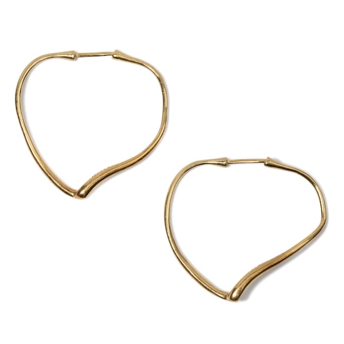 Vintage And Estate Jewelry Pre-Owned 18K Yellow Gold Tiffany & Co Elsa Peretti Earrings