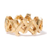 Vintage And Estate Jewelry 18K Yellow Gold Tiffany & Co Diamond Vintage Ring - Size 7.75