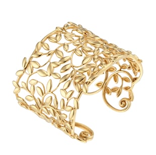 Pre-Owned Tiffany & Co. 18ct Yellow Gold Tiffany & Co. Olive leaf cuff by Paloma Picasso