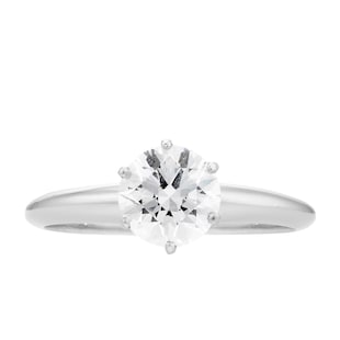 Pre-Owned Tiffany & Co. 900 Platinum Tiffany & Co. Solitaire Diamond Ring
