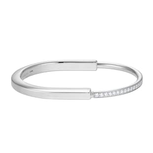 Pre-Owned Tiffany & Co. 18ct White Gold and Diamond Tiffany & Co. Lock Bracelet