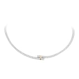 Pre-Owned Tiffany & Co Platinum & 18ct Yellow Gold 5.64 Carat Diamonds Tennis Necklace - 16in