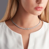 Pre-Owned Tiffany & Co Platinum & 18ct Yellow Gold 5.64 Carat Diamonds Tennis Necklace - 16in
