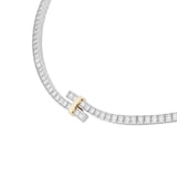 Pre-Owned Tiffany & Co Platinum & 18ct Yellow Gold 5.64 Carat Diamonds Tennis Necklace - 16in