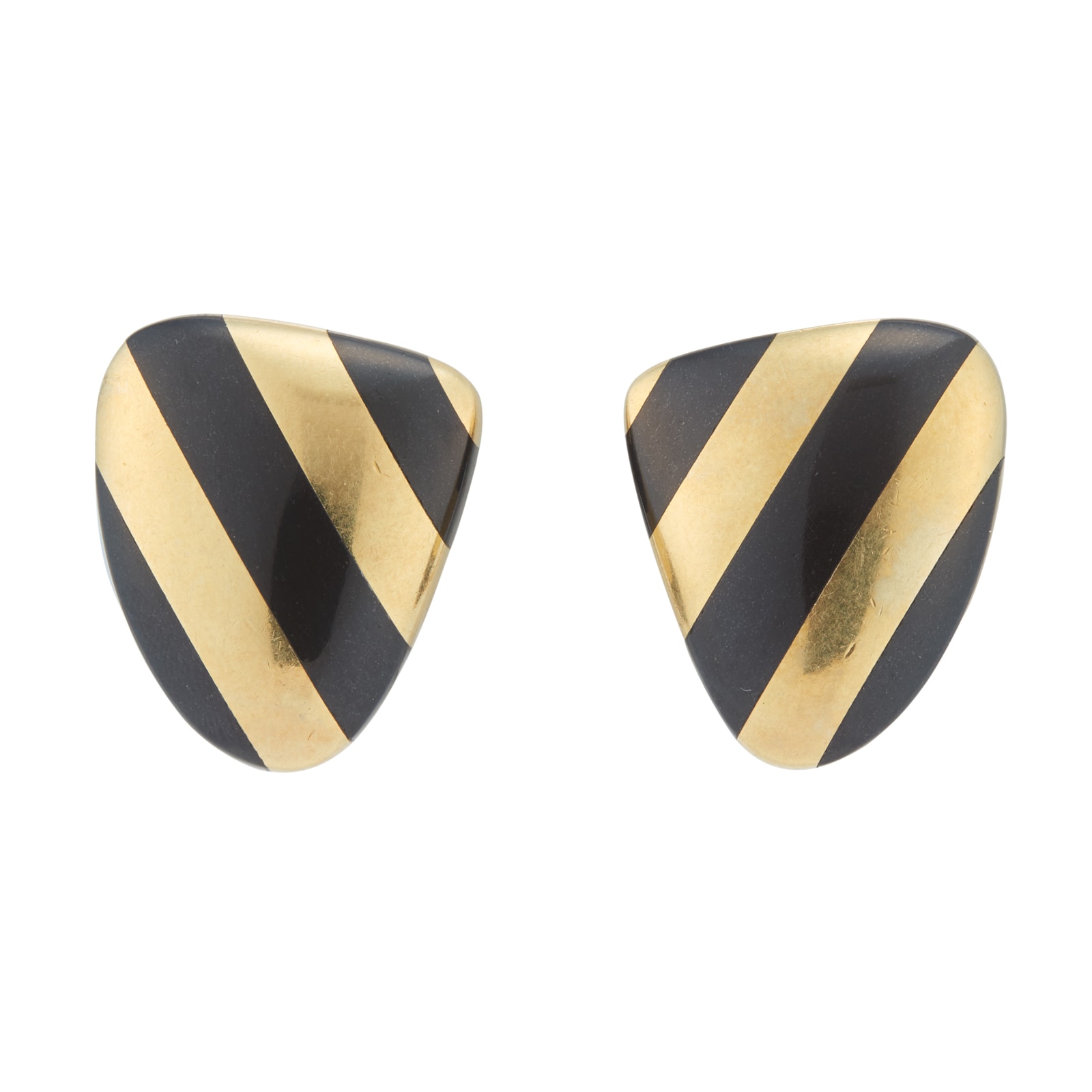 18ct Yellow Gold Vintage Jade Earrings