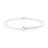 Pre-Owned Tiffany & Co 18ct White Gold 1.00ct Diamond Bracelet - Size 6.5
