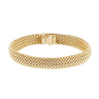 Pre-Owned Tiffany & Co 18ct Yellow Gold Somerset Mesh Bracelet - Size 7.75 Pre-Owned Tiffany & Co 18ct Yellow Gold Somerset Mesh Bracelet - Size 7.75