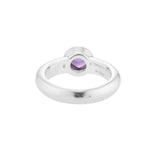 Pre-Owned Tiffany & Co 18ct White Gold 0.45ct Amethyst Diamond Ring - Ring Size 6