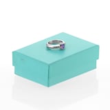 Pre-Owned Tiffany & Co 18ct White Gold 0.45ct Amethyst Diamond Ring - Ring Size 6