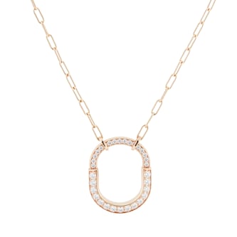 Pre-Owned Tiffany & Co 18ct Rose Gold 0.25ct Diamond Necklace - 18in Pre-Owned Tiffany & Co 18ct Rose Gold 0.25ct Diamond Necklace - 18in