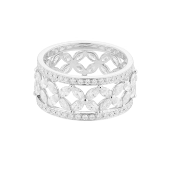 Pre-Owned Tiffany & Co Platinum Victoria Diamond Band - Ring Size 6.5 Pre-Owned Tiffany & Co Platinum Victoria Diamond Band - Ring Size 6.5