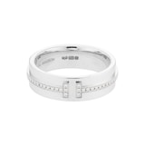 Pre-Owned Tiffany & Co 18ct White Gold Tiffany T Narrow Diamond Ring - Ring Size 5