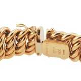 Pre-Owned Tiffany & Co 18ct Yellow Gold Paloma Picasso Rubellite Tourmaline 7.00ct Diamond Bracelet - Size 8.5