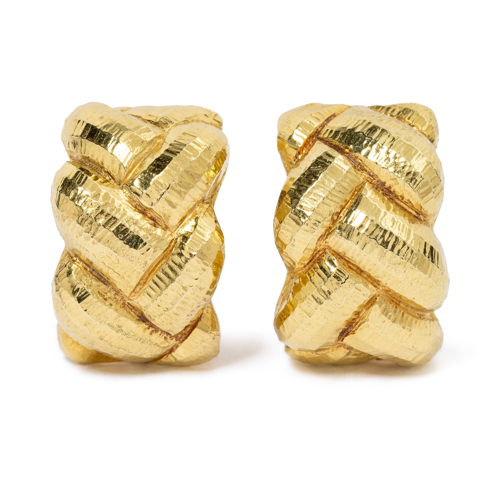 Vintage And Estate Jewelry Vintage 18K Yellow Gold David Webb Earrings